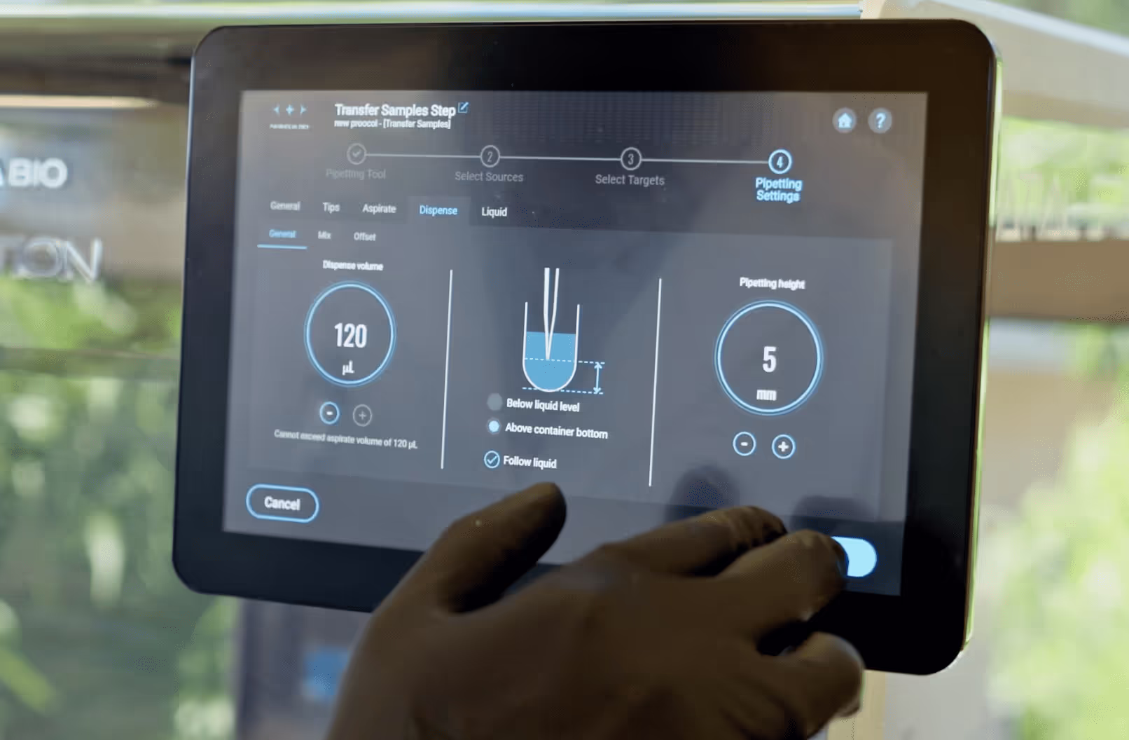 Touchscreen Protocol Builder