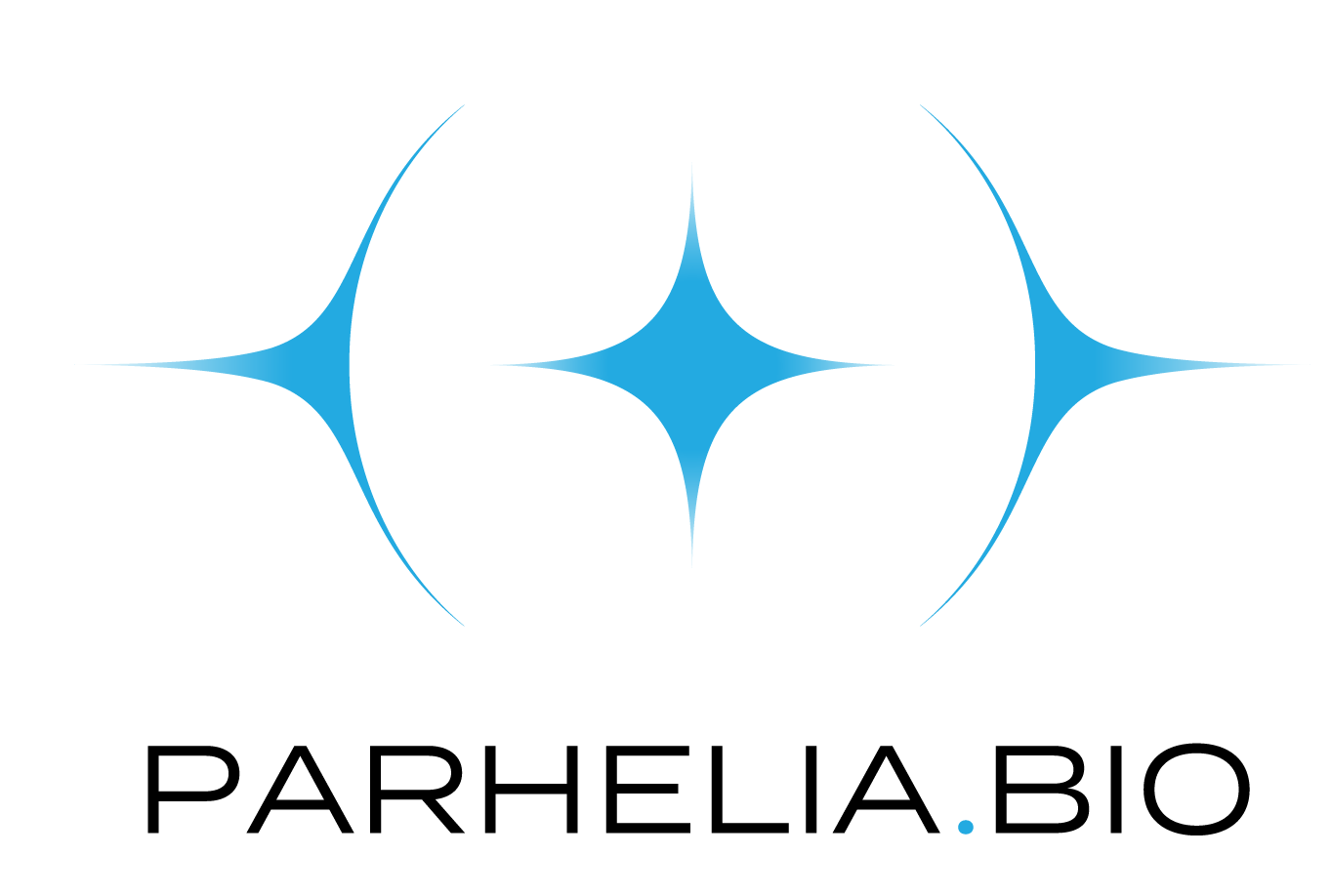 2024 Parhelia Logo_Stacked_Black+Blue